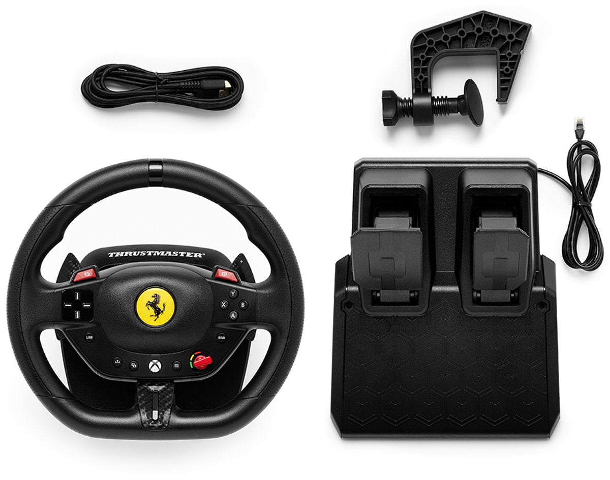 Thrustmaster T98 Ferrari 296 GTS - Volant de course avec pédales - Xbox Series & PC
