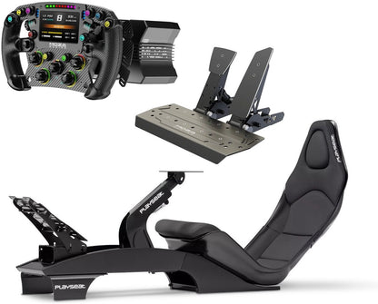 Moza Racing F1 Set – Base R9 V3 + Volant FSR2 + Pédales SR-P + Cockpit F1 Playseat Noir – PC