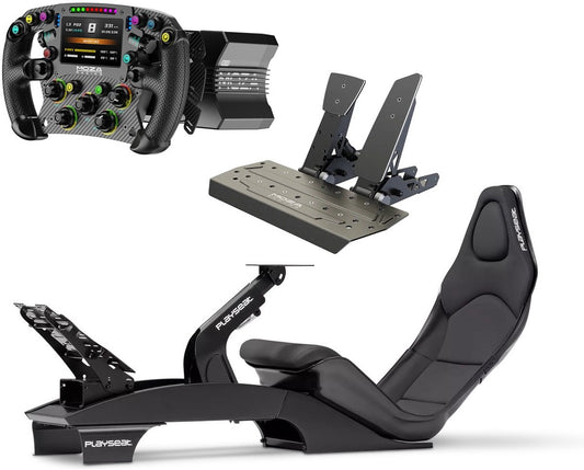 Moza Racing F1 Set – Base R9 V3 + Volant FSR2 + Pédales SR-P + Cockpit F1 Playseat Noir – PC