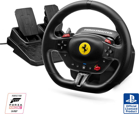 Thrustmaster T98-P Ferrari 296 GTB - Volant de course avec pédales - PS5, PS4, PC