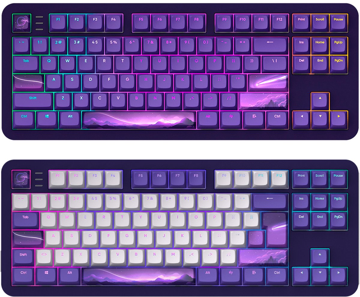 Dark Project ALU Celestial – Clavier gaming mécanique ISO (DE) QWERTZ