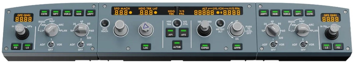 MOZA MA3F EFCM – Bundle FCU + 2 Modules EFIS Style Airbus A320 – PC