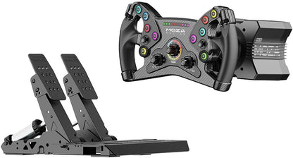 MOZA R12 V2 + KS + SRP2 – Bundle Sim Racing Direct Drive 12 Nm – PC