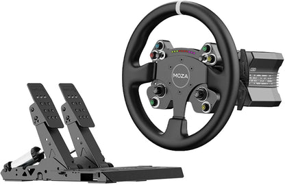 MOZA R12 V2 + CS V2P + SRP2 – Bundle Sim Racing Direct Drive 12 Nm – PC