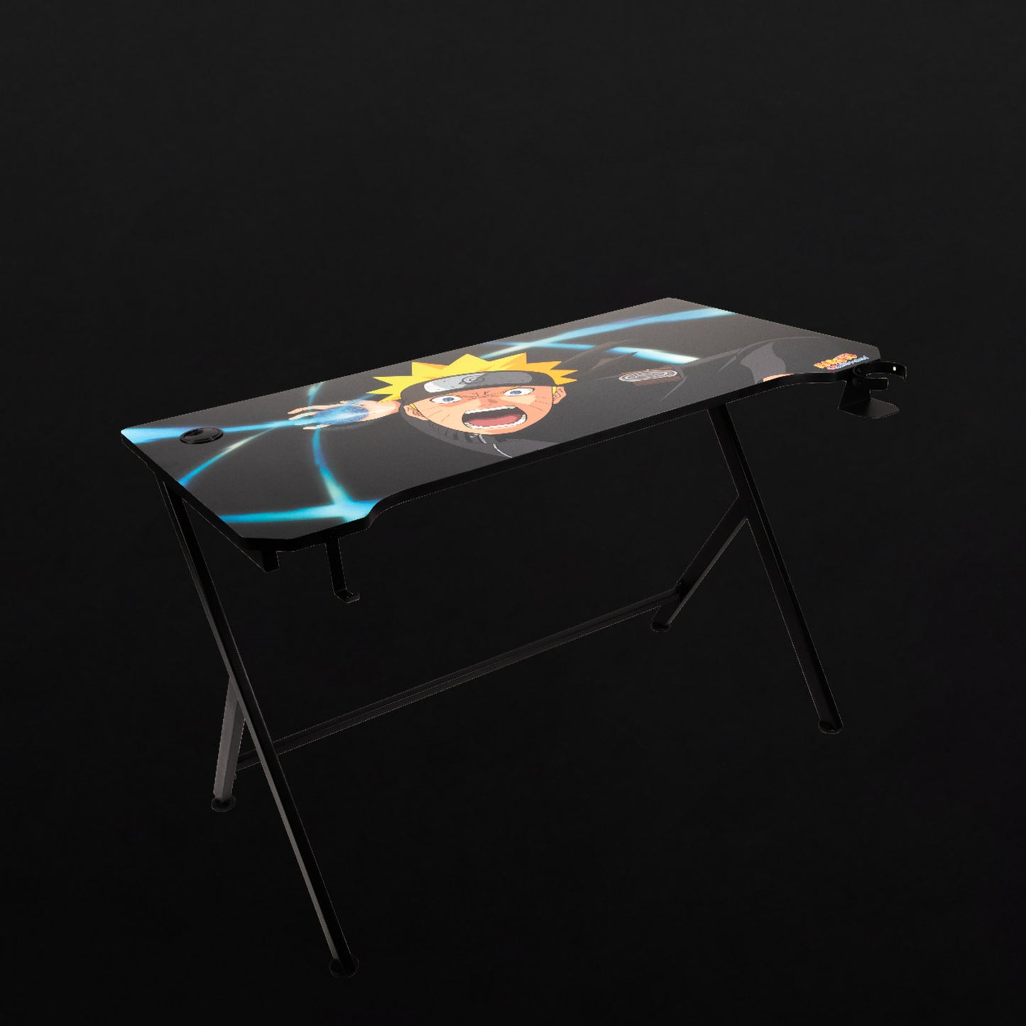 Konix « Naruto » - Bureau Gaming / Bureau d’ordinateur - Design inspiré du manga - Structure métallique robuste