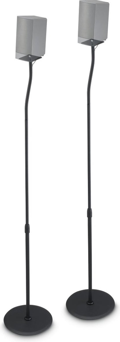 Hama Support de Haut-Parleur Réglable en Hauteur – Universel – Avec Goulotte de Câble