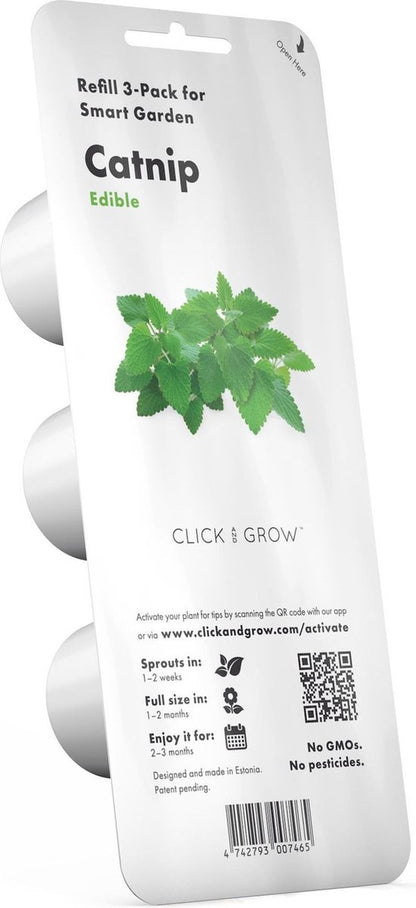 Click & Grow Cataire / 3-pack – Capsules d’herbe à chat pour jardin d’intérieur intelligent