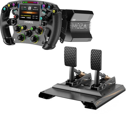 Moza Racing - Kit F1 Expert – Base R12 V2 + Volant FSR2 + Pédales CRP2