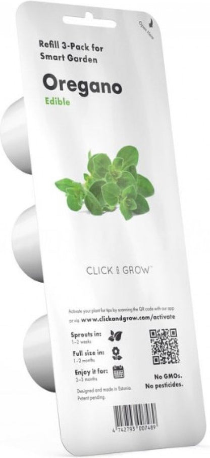 Click & Grow Origan / Recharge 3-pack – Capsules d’origan pour jardin d’intérieur intelligent