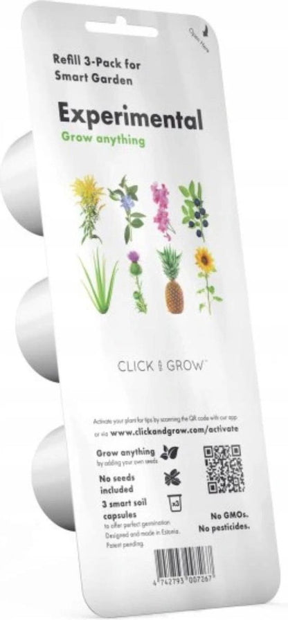 Click & Grow Grow Anything / 3-pack – Capsules de plantation personnalisables pour jardin d’intérieur