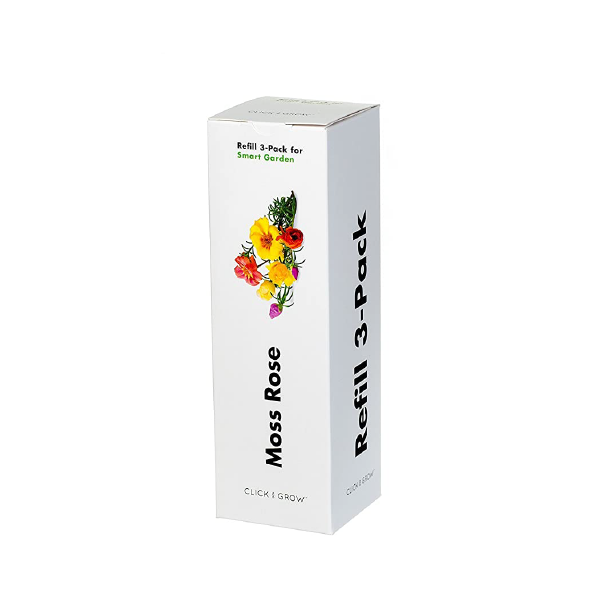 Click & Grow Pourpier fleuri / 3-pack – Capsules de fleurs décoratives pour jardin d’intérieur