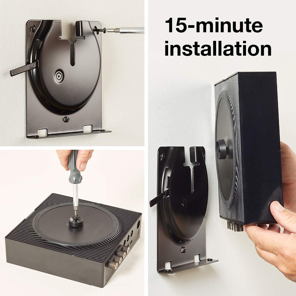 Sanus Support Mural WSSCAM1 pour Sonos™ Amp – Noir