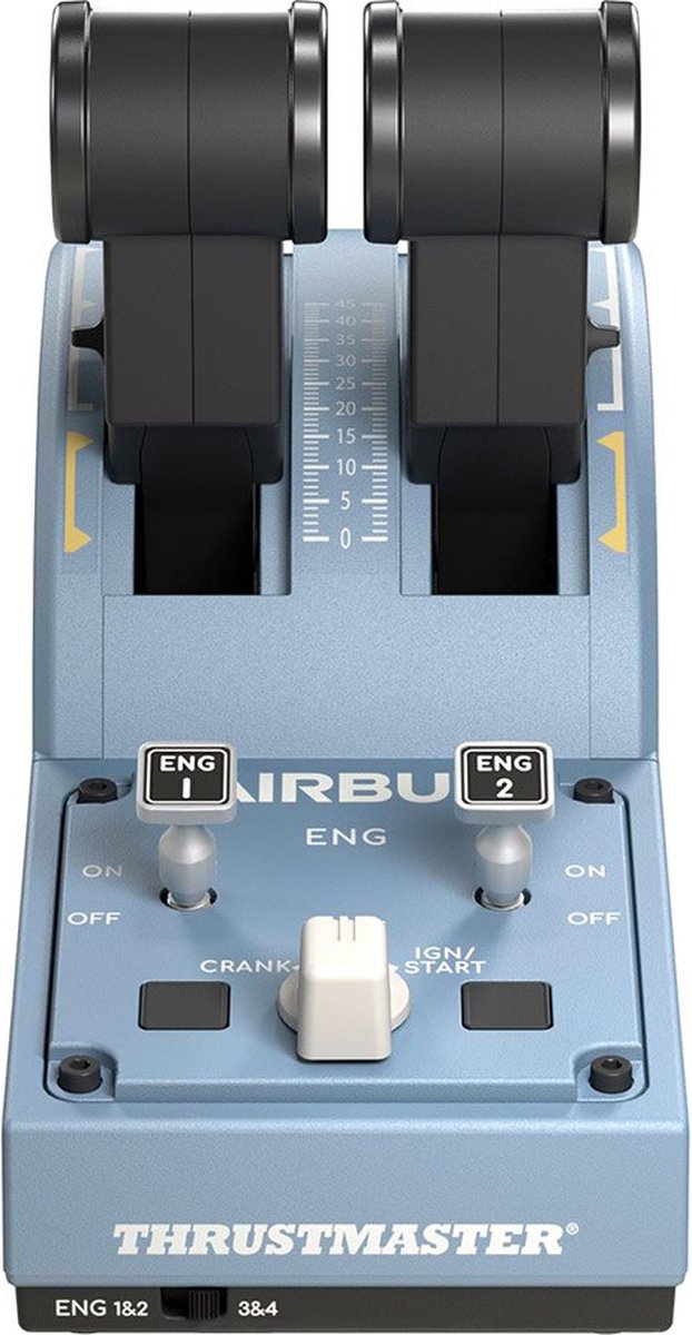 Thrustmaster TCA Officer Pack Airbus Edition - Système de contrôle de vol - Joystick et manette des gaz - pour PC