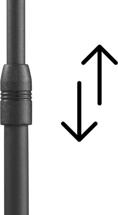 Hama Support de Haut-Parleur Réglable en Hauteur – Universel – Avec Goulotte de Câble