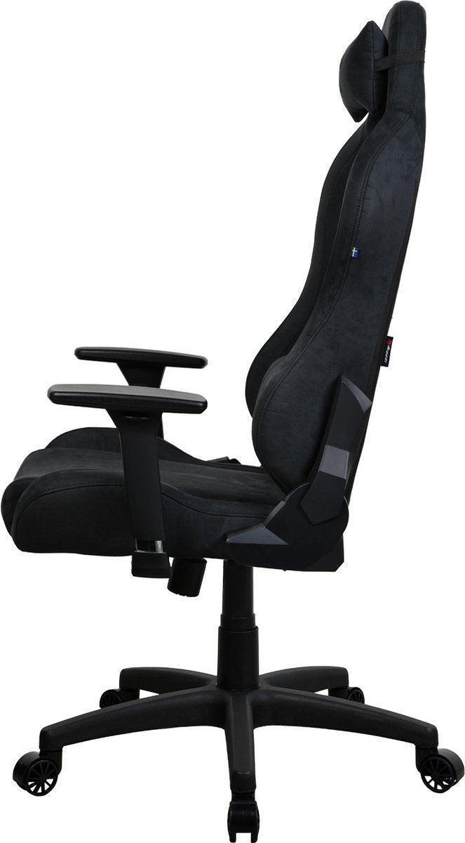 Arozzi Torretta SuperSoft™ - Chaise gaming - Tissu ultra doux - Noir intégral