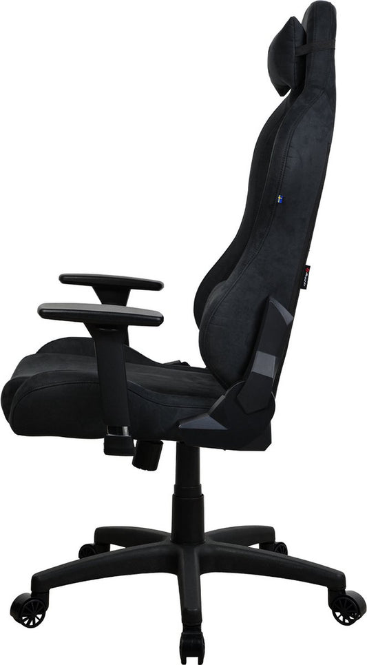 Arozzi Torretta SuperSoft™ - Chaise gaming - Tissu ultra doux - Noir intégral