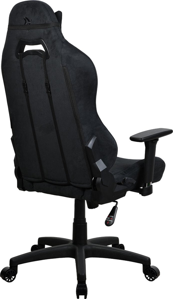Arozzi Torretta SuperSoft™ - Chaise gaming - Tissu ultra doux - Noir intégral