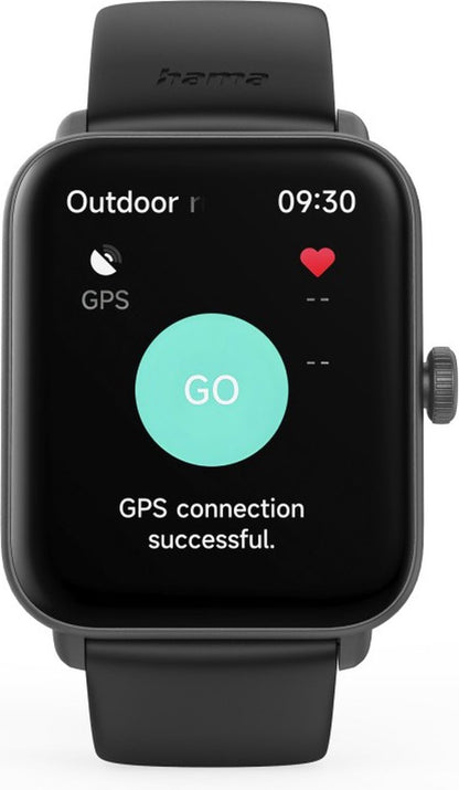 Hama Smartwatch 6010 – Montre Connectée GPS 44 mm avec Téléphonie, Étanche, Écran TFT