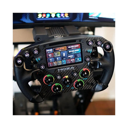 Moza Racing R12 V2 + FSR2 - Bundle volant de course Direct Drive 12 Nm + volant Formule 280 mm avec écran tactile - PC