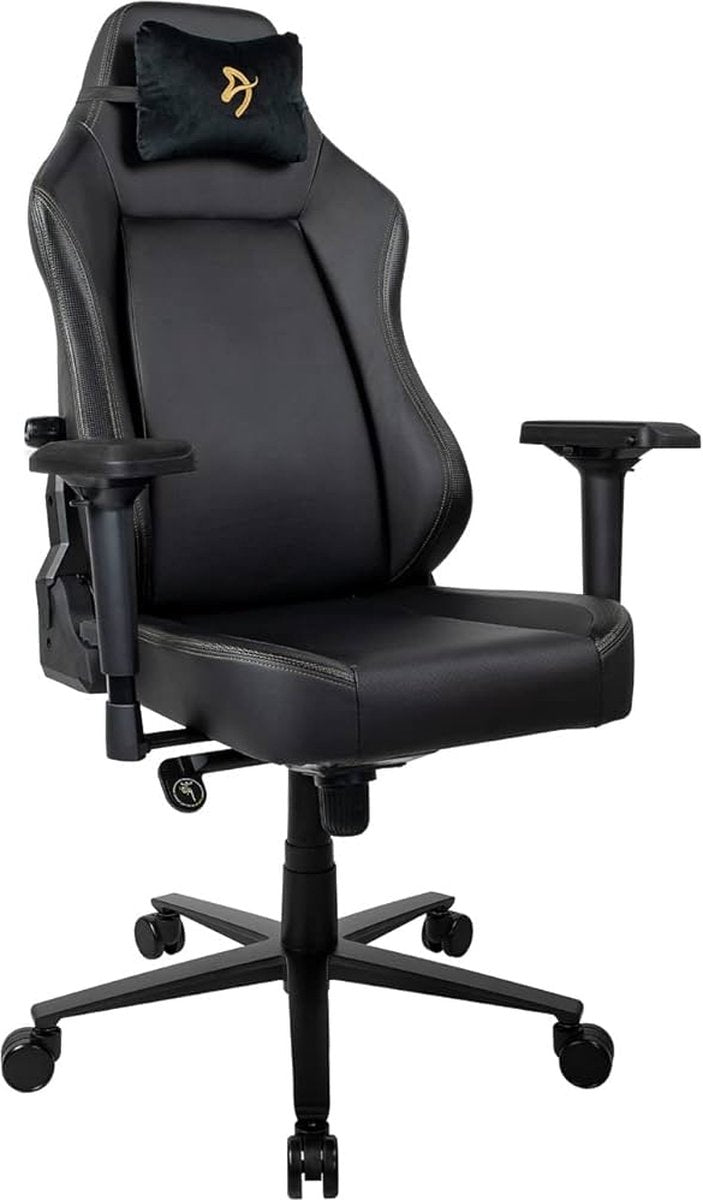 Arozzi Primo - Chaise gaming haut de gamme - Cuir - Noir