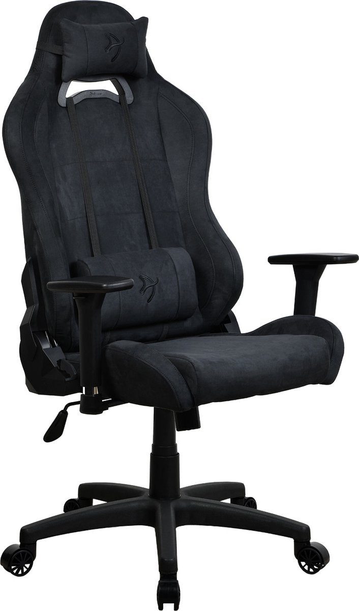 Arozzi Torretta SuperSoft™ - Chaise gaming - Tissu ultra doux - Noir intégral