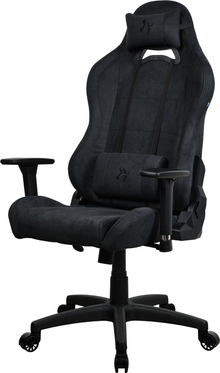 Arozzi Torretta SuperSoft™ - Chaise gaming - Tissu ultra doux - Noir intégral