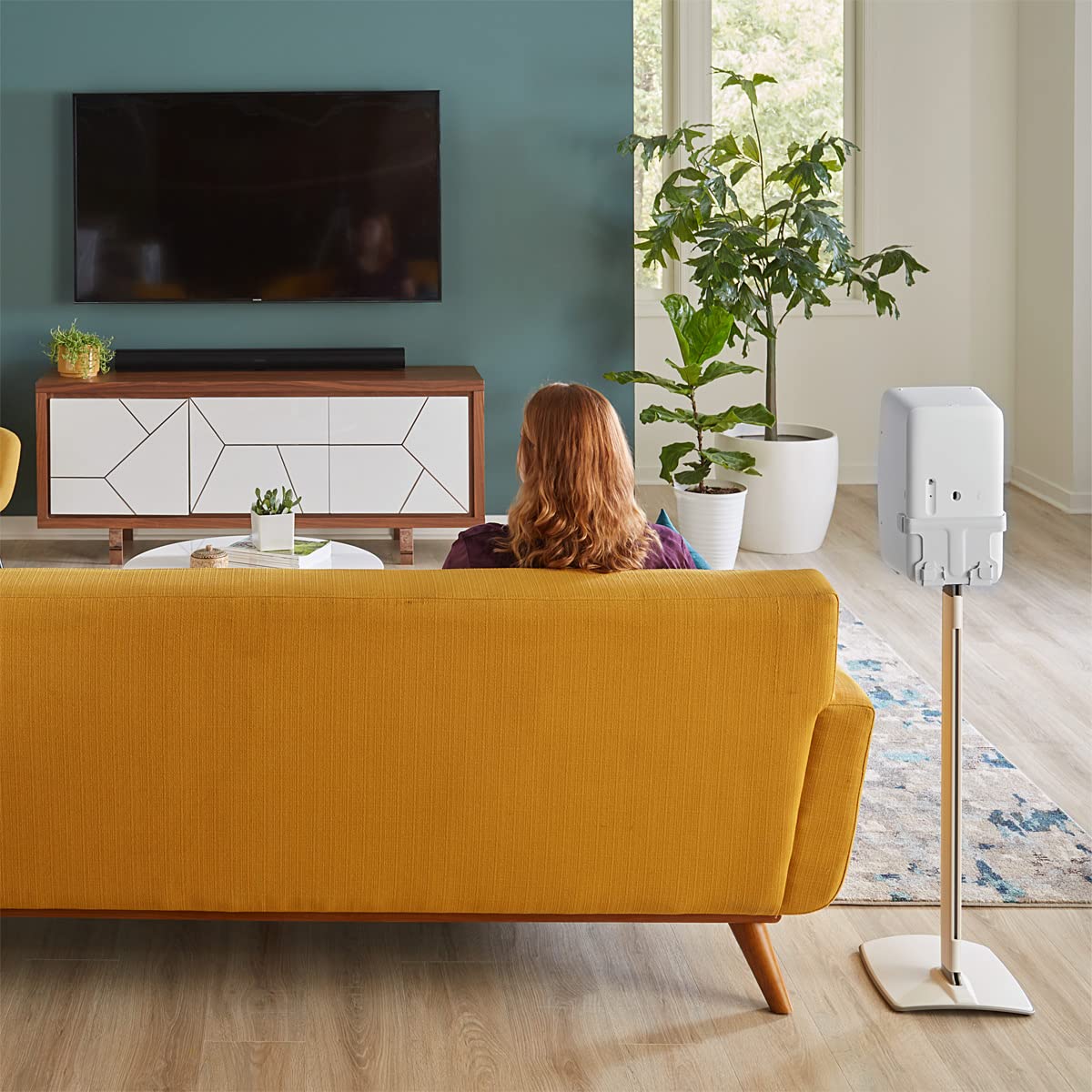 Sanus Support Enceinte WSS52-W2 pour Sonos Five/Play:5 – Blanc