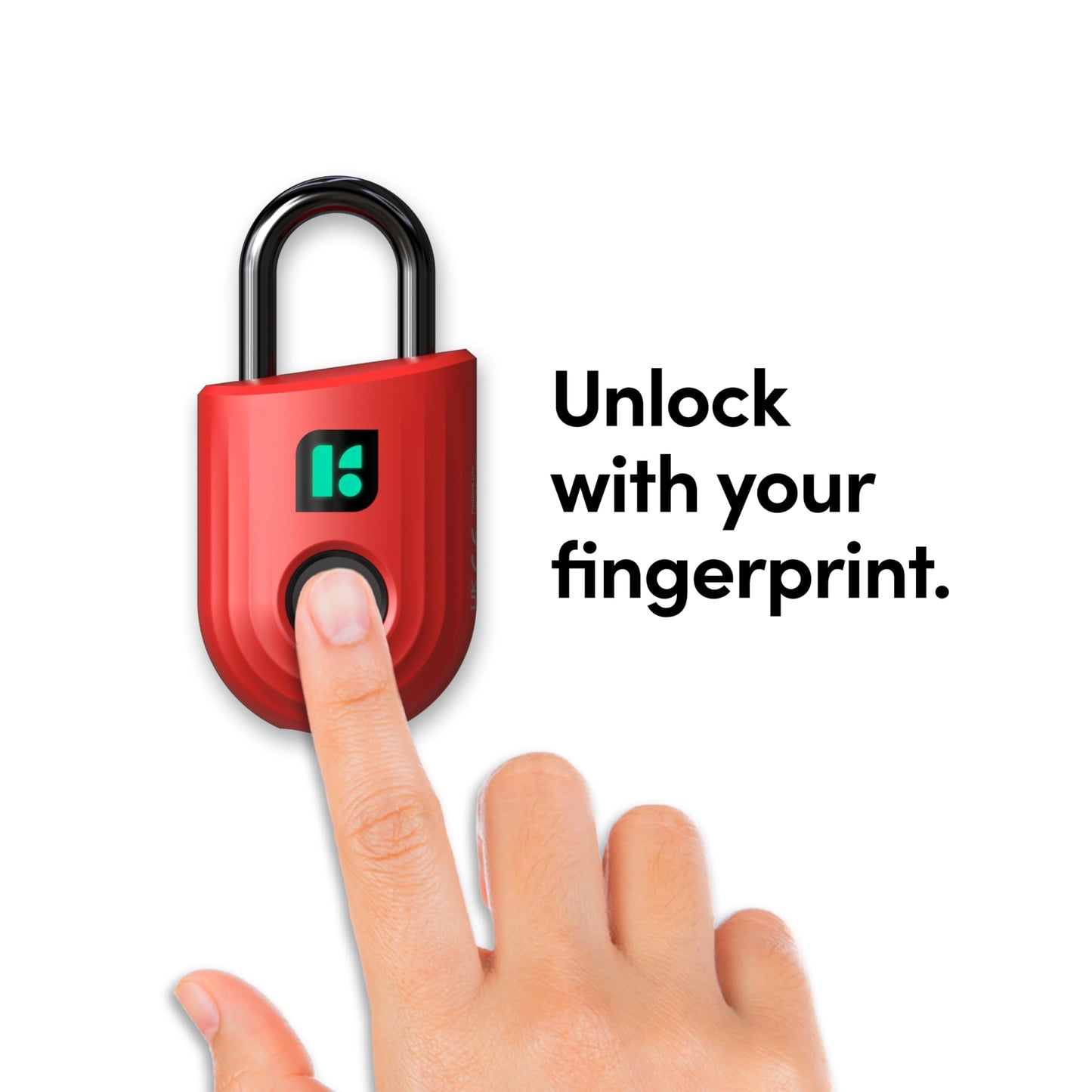 igloohome Padlock Lite – Cadenas Connecté Compact – Rouge