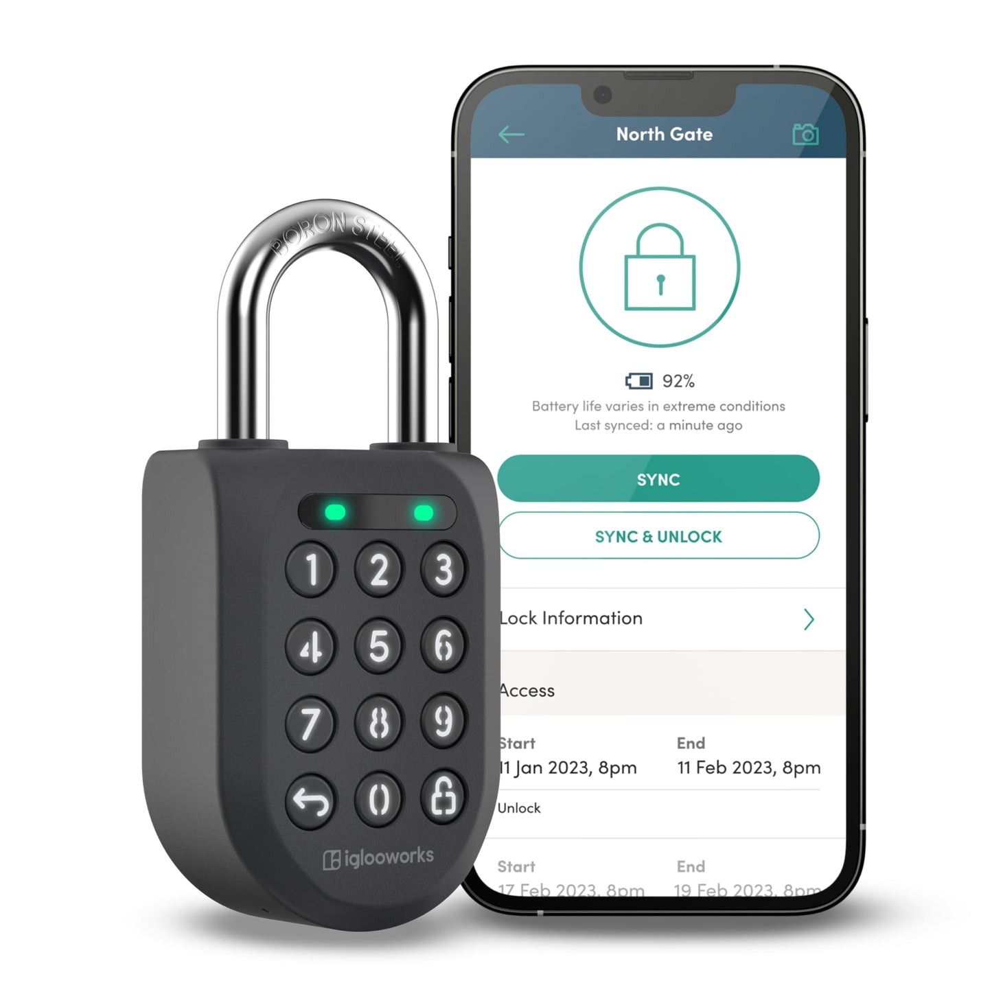 Igloohome Padlock 2E – Cadenas intelligent avec accès par code