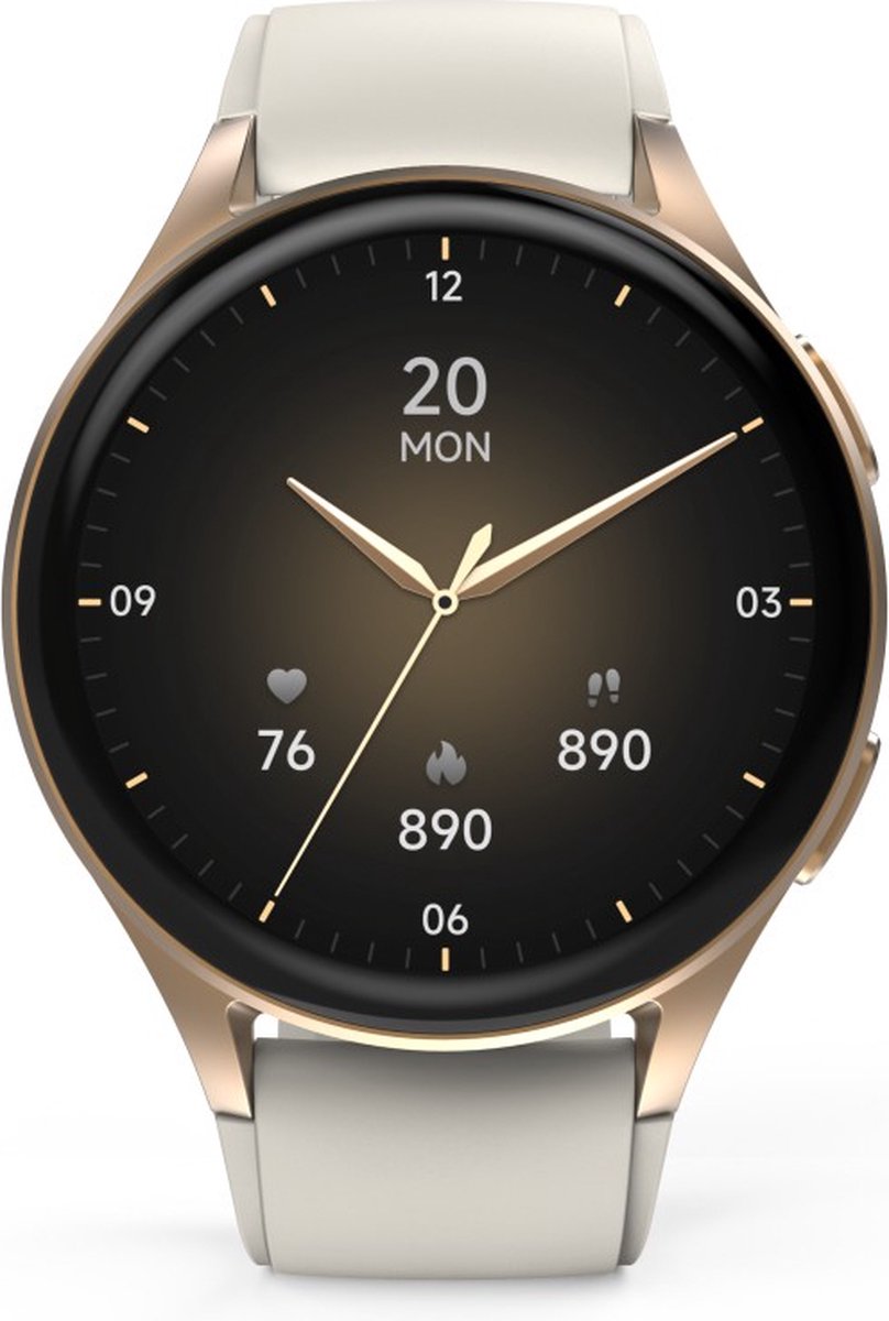 Hama Smartwatch 8900 – Montre Connectée Or avec Téléphone, GPS, Écran AMOLED, Étanche & 110+ Modes Sport