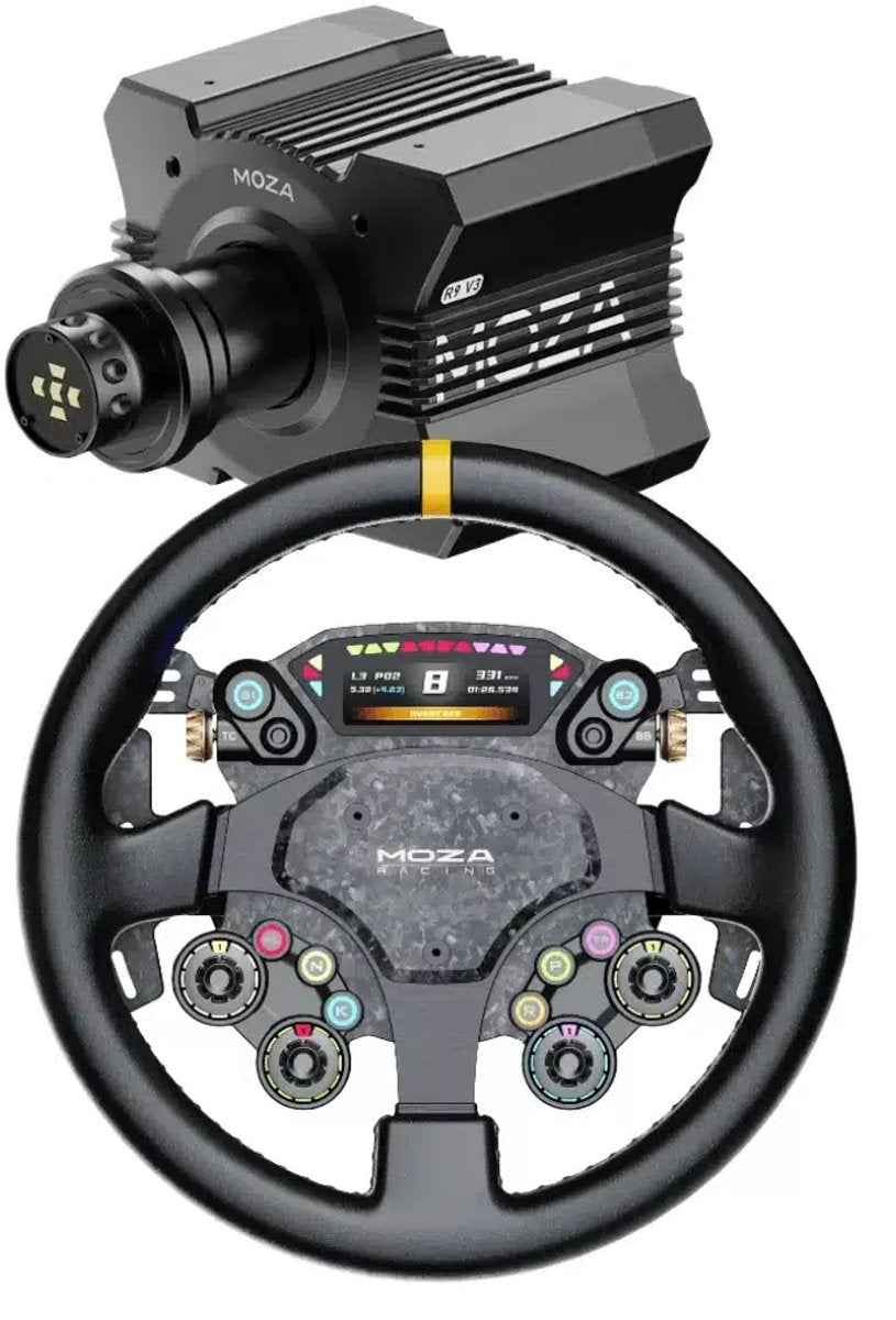 MOZA R9 V3 + CS V2P – Bundle Sim Racing Direct Drive 9 Nm – PC