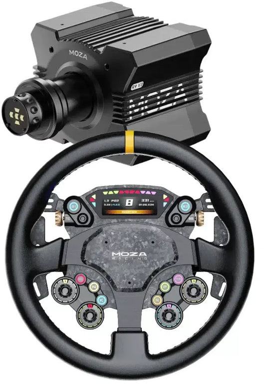 MOZA R9 V3 + CS V2P – Bundle Sim Racing Direct Drive 9 Nm – PC