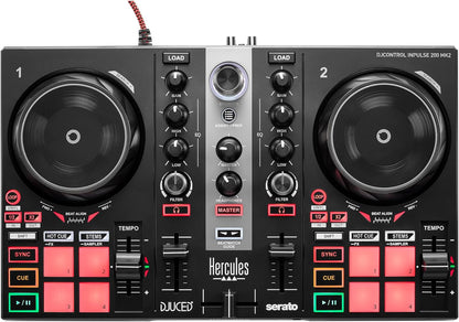 Hercules DJLearning Kit MK2 — Kit Tout-en-Un pour Apprendre à Mixer