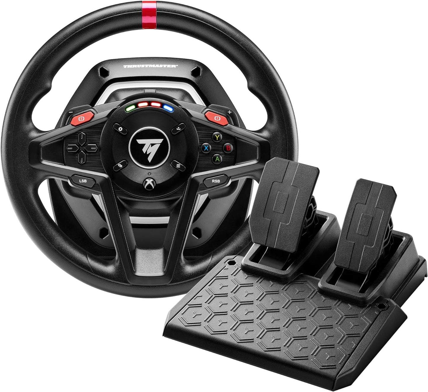 Thrustmaster T128 SimTask Pack - Volant de course avec pédales et kit volant Farming - Xbox Series et PC