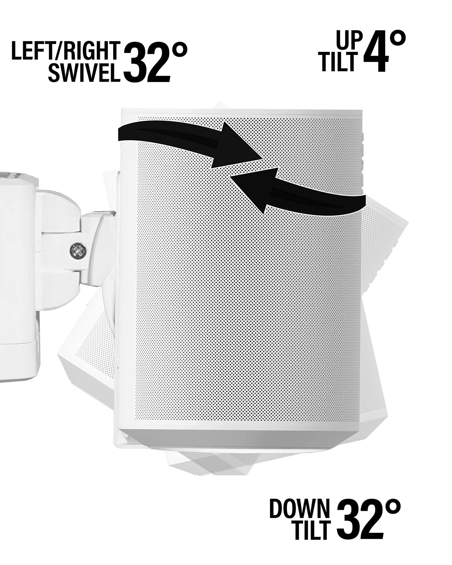 Sanus Support Mural WSWME11-W2 pour Enceinte Sonos Era 100 – Blanc