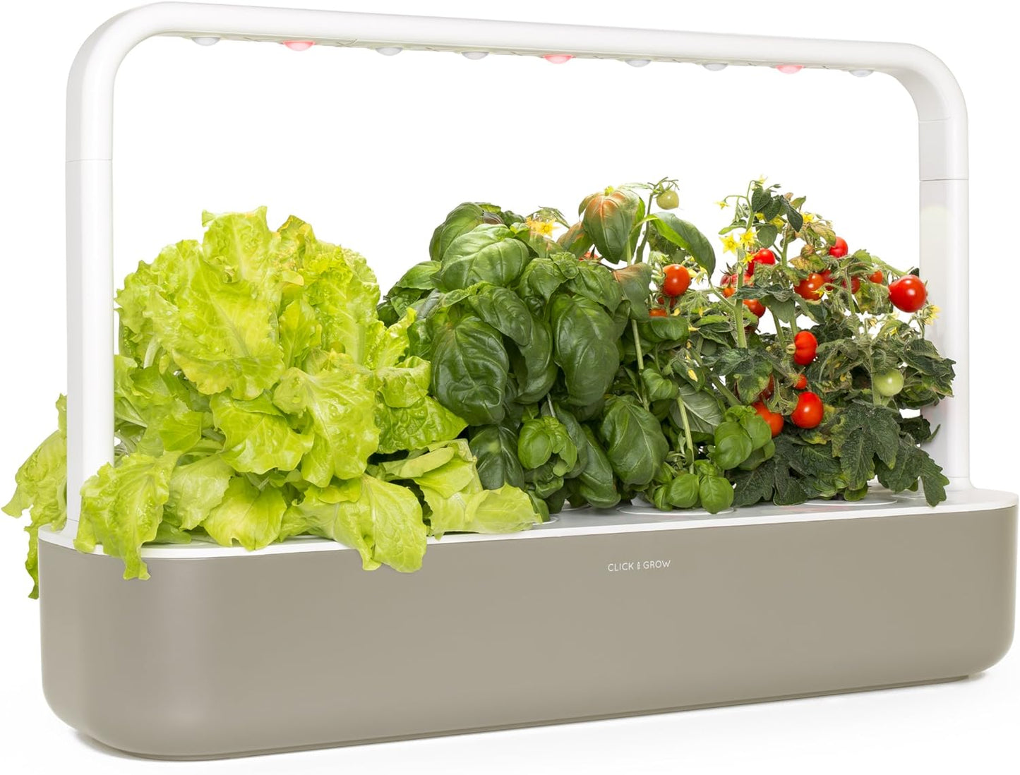 Click & Grow Smart Garden 9, Beige - Potager d’intérieur intelligent avec éclairage LED