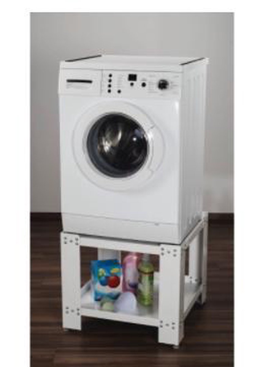 Xavax Socle Universel Gigant pour Lave-linge/Sèche-linge avec Compartiment de Rangement – 60x60 cm