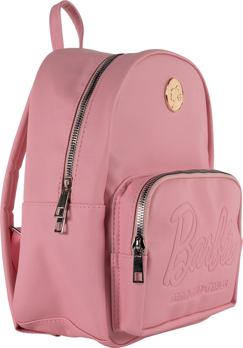 Barbie - Petit Sac à Dos - 27 cm x 21 cm - Double Fermeture Éclair - 3 Compartiments