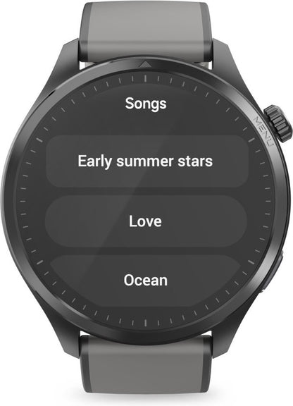 Hama Smartwatch 9000 – Montre connectée Anthracite avec Appels, Bluetooth, Double GPS, AMOLED 36 mm, Étanche