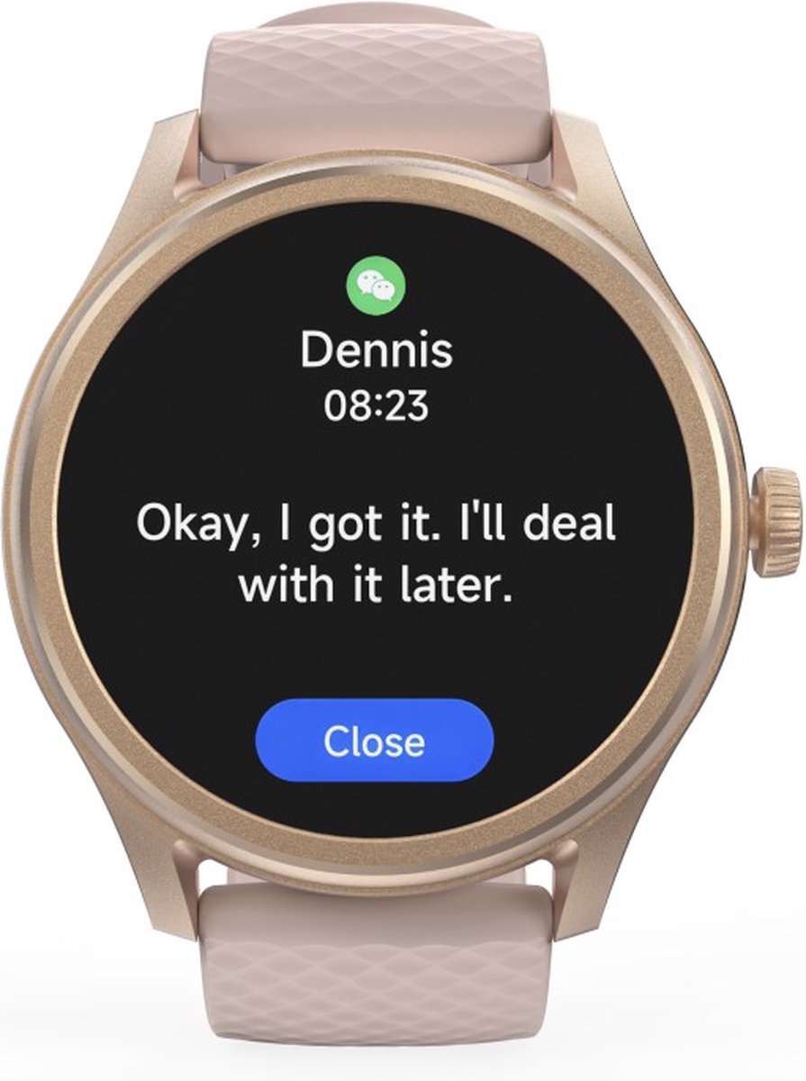 Hama Smartwatch 5010 – Montre Connectée Rosé 46 mm, Étanche avec Suivi du Sommeil