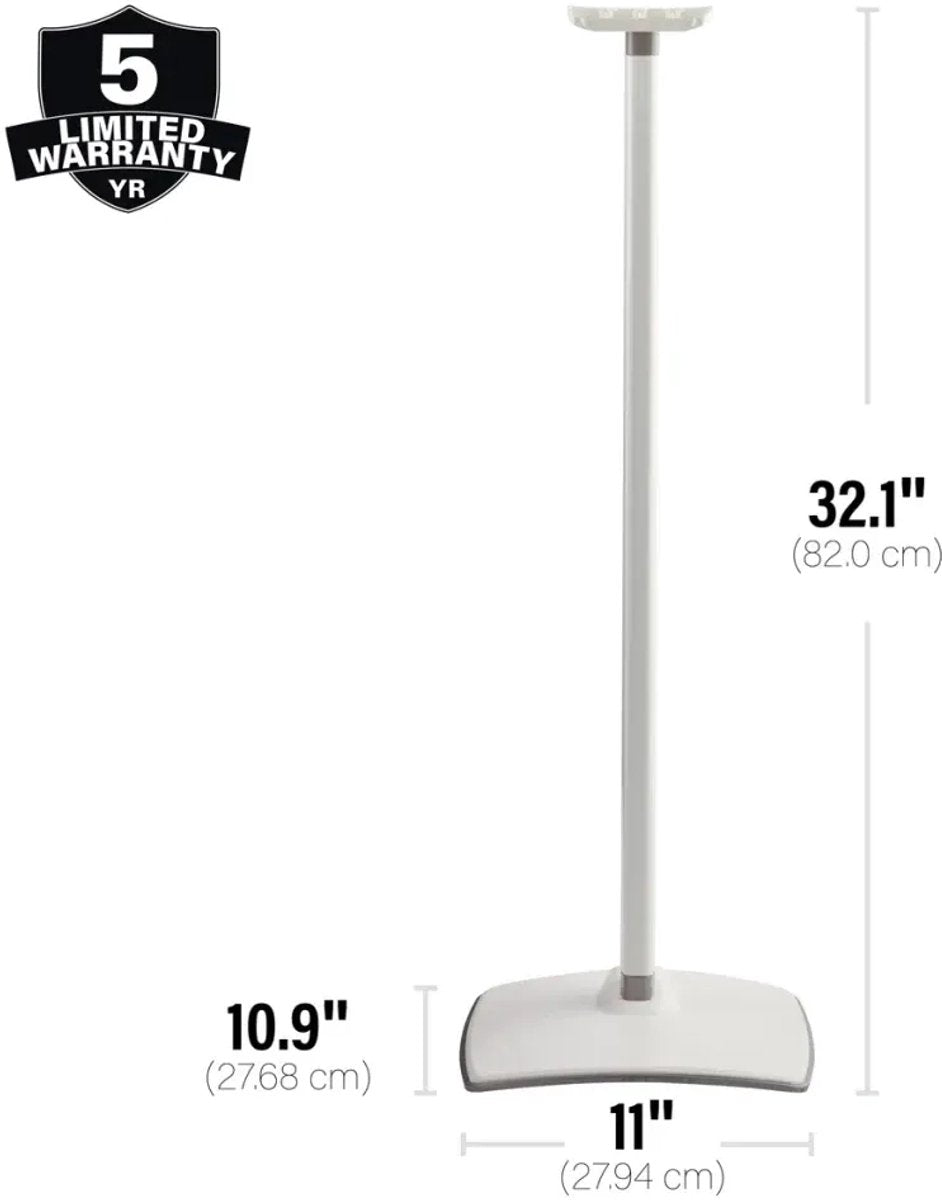 Sanus Pied d’Enceinte WSSE31-W2 pour Sonos Era 300 – Blanc