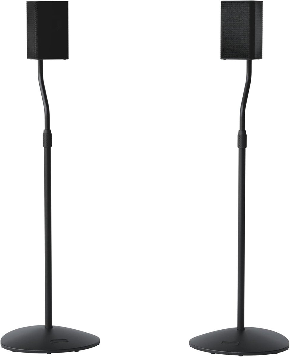 SANUS HTBS – Pieds d'Enceintes Universels Réglables – Lot de 2 – Noirs