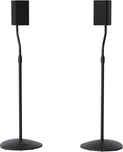 SANUS HTBS – Pieds d'Enceintes Universels Réglables – Lot de 2 – Noirs