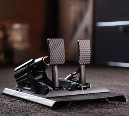 MOZA mBooster Active Pedal Set - Jeu de pédales avec retour de force et réglages avancés