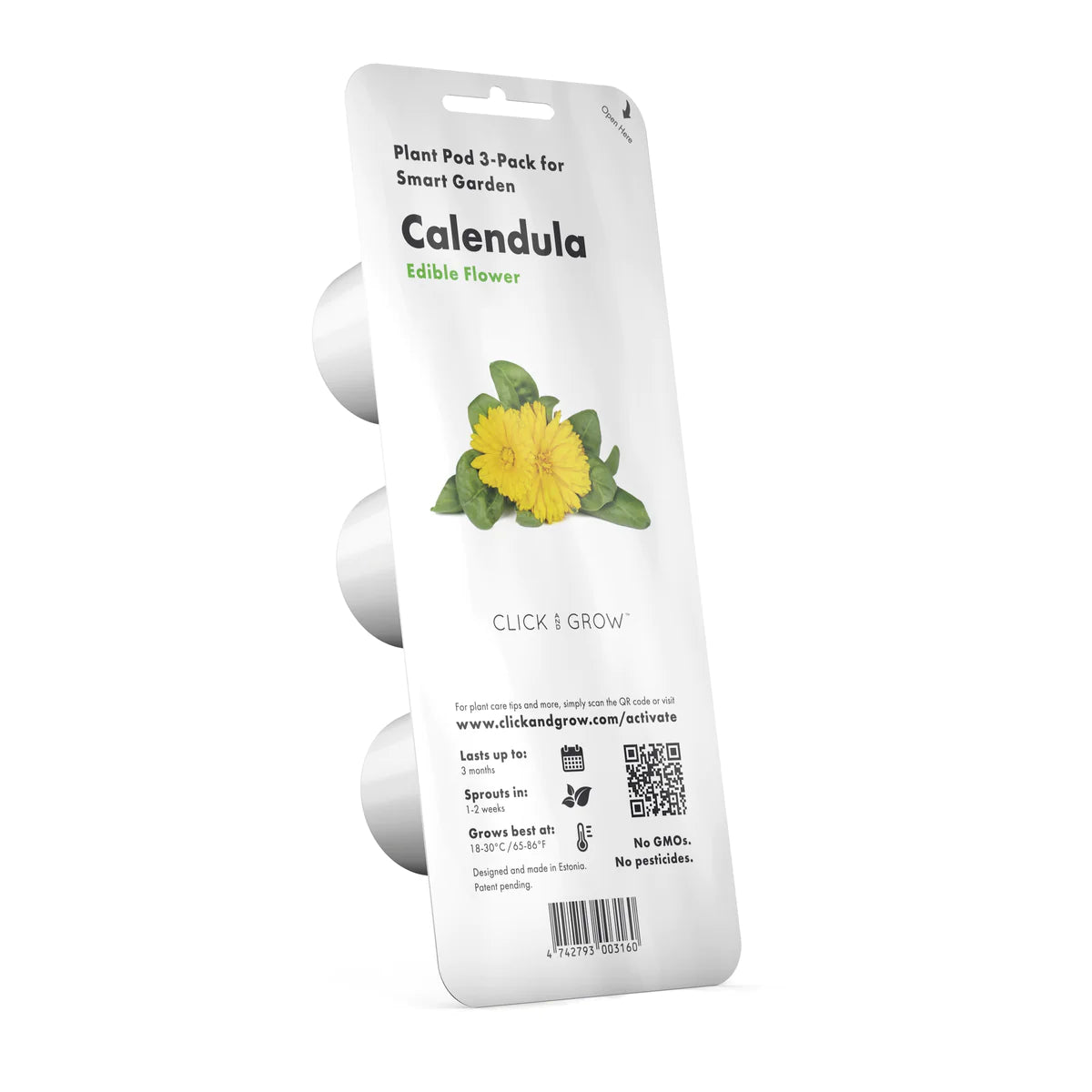 Click & Grow Calendula / 3-pack – Capsules florales pour jardin d’intérieur intelligent