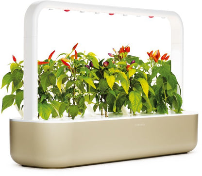Click & Grow Smart Garden 9, Beige - Potager d’intérieur intelligent avec éclairage LED