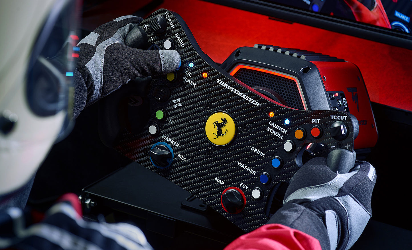 Thrustmaster Ferrari 488 GT3 Wheel Add-On – Volant de course (seulement le volant)