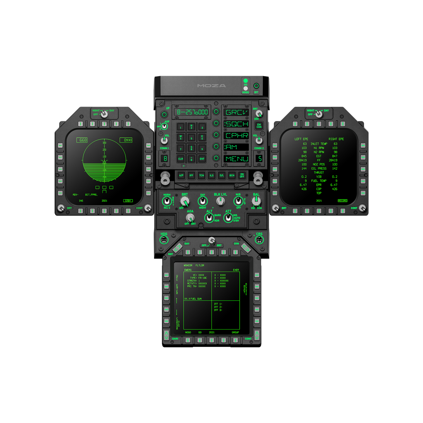 MOZA FMP18 Panel Bundle – Pack de Commandes pour Simulateur de Vol