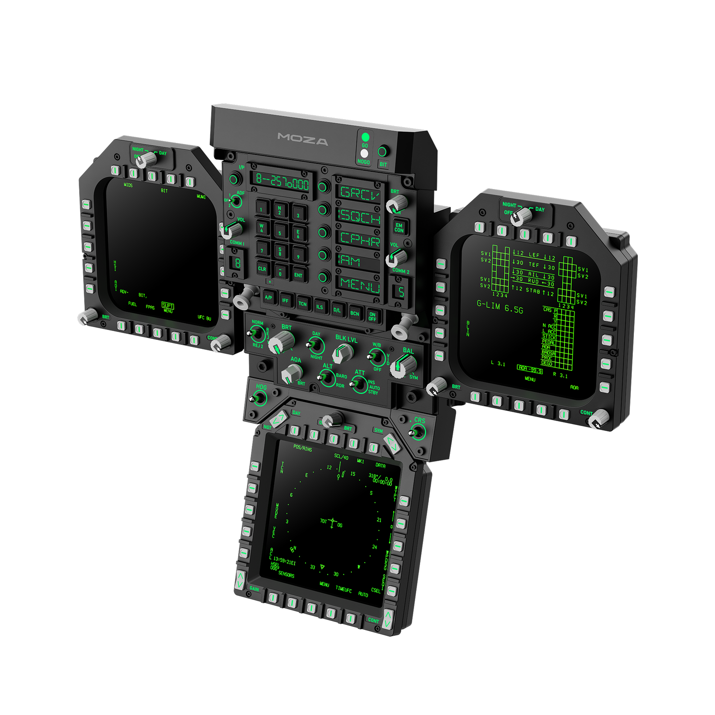 MOZA FMP18 Panel Bundle – Pack de Commandes pour Simulateur de Vol