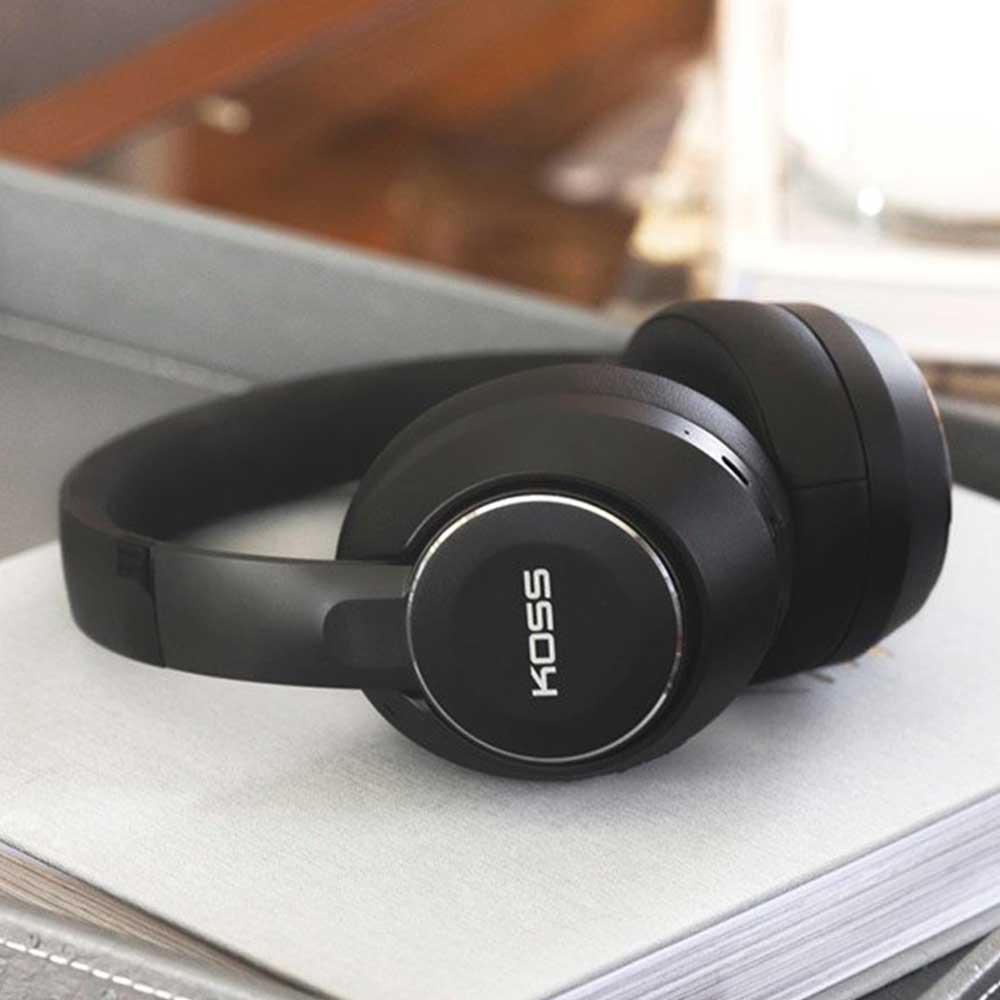 KOSS BT740iQZ Casque Bluetooth à Réduction de Bruit Active – Over-Ear – Noir